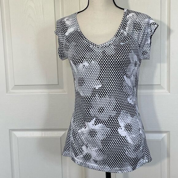 Nike Running Dri-Fit Cap Sleeve V-Neck Top, Small - Picture 1 of 13